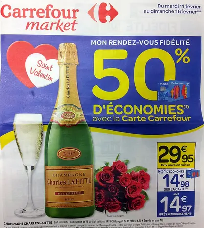 Saint-Valentin : le diaporama des offres de champagnes dans les enseignes