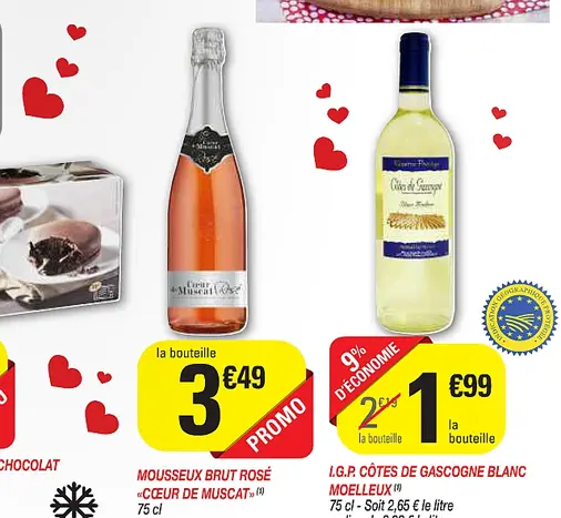 Saint-Valentin : le diaporama des offres de champagnes dans les enseignes