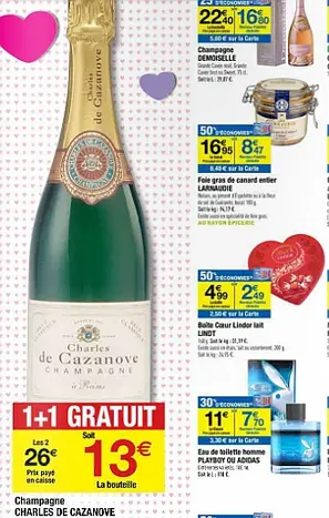 Saint-Valentin : le diaporama des offres de champagnes dans les enseignes