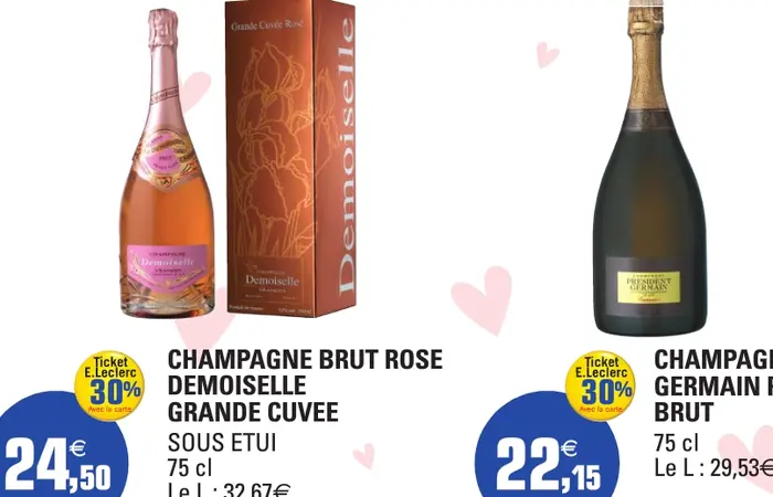 Saint-Valentin : le diaporama des offres de champagnes dans les enseignes