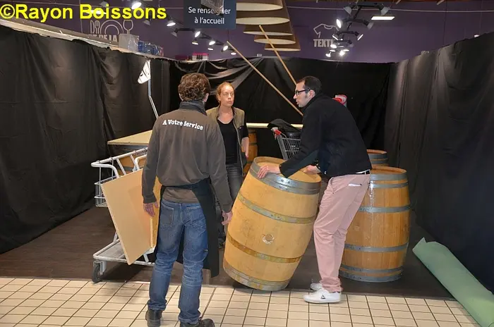 Les images de la dégustation réservée aux femmes de l'Intermarché de Cognac