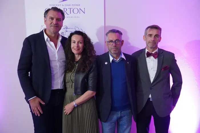 De gauche à droite : Ludovic Latouche et Isabelle Latouche Laisney, adhérents du Leclerc Bayeux, Y