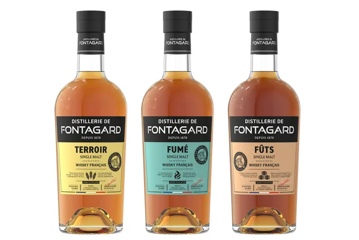 La gamme de la distillerie de Fontagard destinée aux GMS comprend trois cuvées.