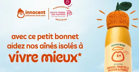 L'année 2025 consacre 20 ans de partenariat solidaire entre innocent et l'association Petits Frères des Pauvres.