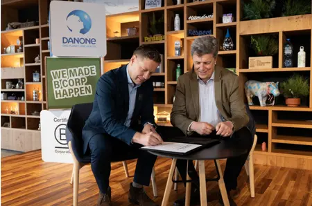 Danone obtient la certification B Corp™ au niveau mondial.