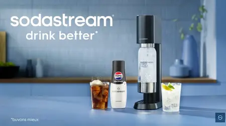 Sodastream dévoile sa nouvelle plateforme de marque baptisée drink better.