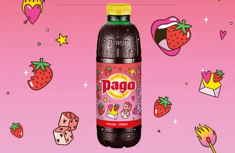 L'édition limitée de Pago fraise réalisée par l'artiste About Evie.