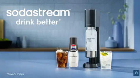 Sodastream dévoile sa nouvelle plateforme de marque baptisée drink better.