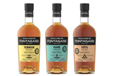 La gamme de la distillerie de Fontagard destinée aux GMS comprend trois cuvées.