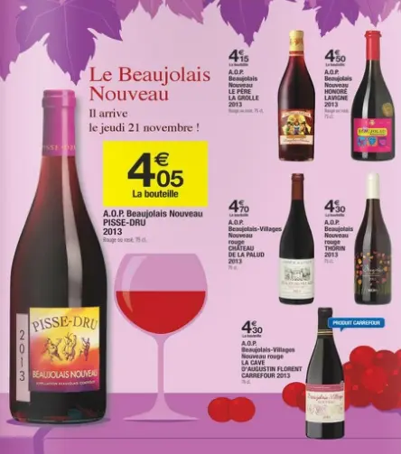 Le diaporama des offres de beaujolais nouveau 2013 en GMS