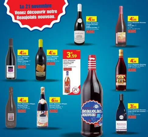 Le diaporama des offres de beaujolais nouveau 2013 en GMS