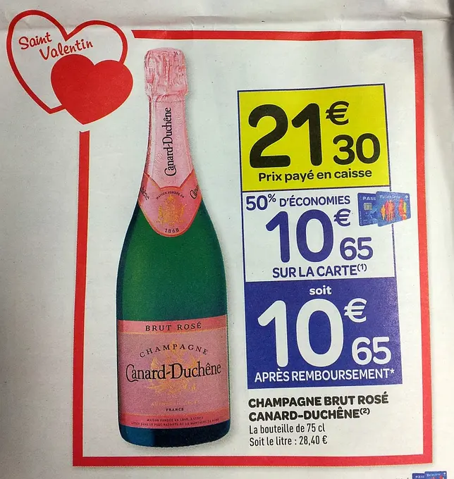 Saint-Valentin : le diaporama des offres de champagnes dans les enseignes