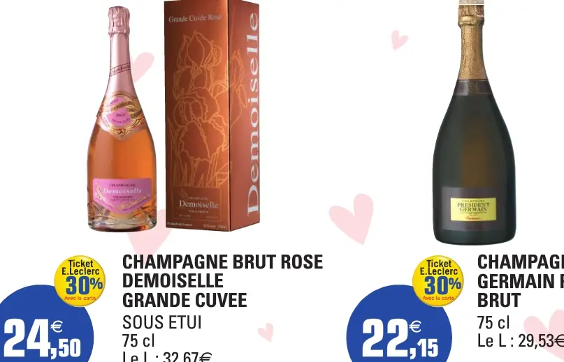 Saint-Valentin : le diaporama des offres de champagnes dans les enseignes