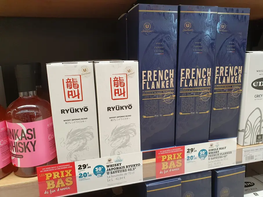 Comme chaque année, Coopérative profite de son opération pour mettre en avant ses produits estampillés U Saveurs à l'image de son whisky françai