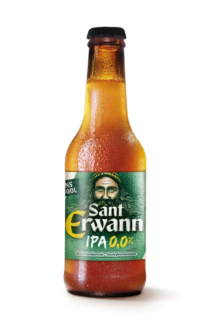 Sant Erwann houblonne sans alcool
La Brasserie de Bretagne poursuit son développement sur le sans alcool avec le lancement d'une IPA en version 0,0 